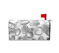 sanluoli Copertura per cassetta postale di San Valentino in argento per l'estate unica magnetica natalizia 52,8 x 64,5 cm Caja de correos