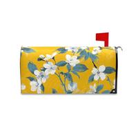sanluoli Copertura per cassetta postale semplice con fiori e bianchi per la primavera divertente di San Valentino coperture per cassette postali 45,7 x 52,6 cm Caja de correos