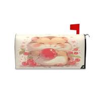 sanluoli Coperture decorative per cassetta postale con animali di ciliegia dolce per l'autunno, divertenti coperture magnetiche per cassette postali di Pasqua, 45,7 x 52,6 cm