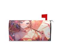 sanluoli Coperture magnetiche decorative per cassetta delle lettere di Halloween con ragazze giapponesi Anime Beauty uniche coperture magnetiche per cassetta delle lettere di Patrick 52,8 x 64,5 cm