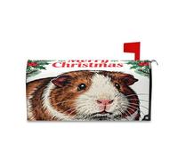 sanluoli Coperture magnetiche decorative per cassetta postale con criceto di Natale e scritta "Merry Christmas", 45,7 x 52,6 cm