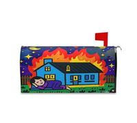 sanluoli Coperture magnetiche decorative per cassetta postale con scritta "I Sleep When The House is on Fire", per l'inverno, 45,7 x 52,6 cm