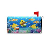 sanluoli Coperture magnetiche decorative per cassetta postale di San Valentino con gocce di rosa verde asetico, 52,8 x 64,5 cm