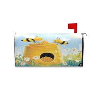 sanluoli Coperture magnetiche decorative per cassetta postale primaverile uniche per la raccolta di api per l'inverno, 45,7 x 52,6 cm