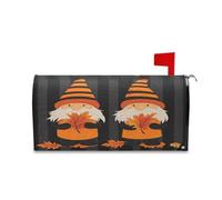 sanluoli Coperture magnetiche decorative vintage per cassetta postale con gnomo e foglie d'acero, per il divertimento invernale, 45,7 x 52,6 cm