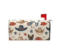 sanluoli Coperture per cassette postali vintage beige western cowboy per l'estate unico giorno di San Patrizio copertura per cassetta postale 45,7 x 52,6 cm Caja de correos
