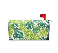sanluoli Coperture verdi per cassetta postale di Monstera Deliciosa per l'inverno, 52,8 x 64,5 cm copertura per buzon