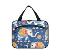 sanluoli Costume etnico elefante appeso borse per le donne impermeabile con gancio, designer pieghevole skincare borsa per gli elementi essenziali per le donne lavoro bolsas de maquillaje para mujer