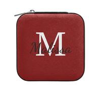 sanluoli Custodia da viaggio per gioielli in pelle PU portatile personalizzata per le donne personalizzata Piccolo Travel Jewelry Case Organizer per le donne per Regali per Ragazze