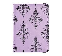 sanluoli Custodia porta passaporto in pelle elegante bohemien viola nero custodia per documenti da viaggio organizer porta passaporto custodia portafoglio ultra sottile