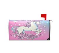 sanluoli Dreamy Unicorns Magical Decorative Mail Box Covers for Valentines Cute Christmas Mail Box Covers Magnetic 45,7 x 52,6 cm