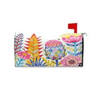 sanluoli Fantastiche coperture decorative colorate per cassetta postale per l'autunno, copertura unica per cassetta postale natalizia, 45,7 x 52,6 cm