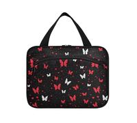 sanluoli Farfalle Pixel Art San Valentino appeso borse da viaggio per gli uomini con gancio, designer necessità borse medicina per il viaggio must haves viaggio estuche para guardar maquillaje