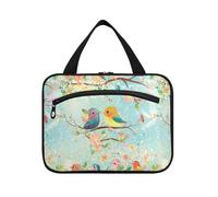 sanluoli Genitori Giorno Uccello Famiglia Carino Appeso Make up Bag Organizer con gancio, designer compatto cosmetico trucco borsa per le donne must haves lavoro bolso de mano para hombre, Festa dei