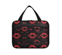 sanluoli Gothic Darkness Evilips Eyes Red kit da appendere per gli uomini da viaggio con gancio, designer compatto organizer da toilette per mamma zaino in spalla estuche para maquillaje, Oscurità