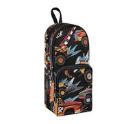 sanluoli Graffiti Street Racing Car Nylon 3 scomparti grande astuccio multiuso ed estetico per adolescenti scuola cancelleria per insegnanti ufficio 1600 ml