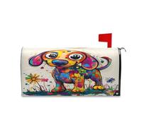 sanluoli Involucri decorativi per cassetta delle lettere con bassotto dolce per l'estate, coperture uniche per cassetta delle lettere di Patrizio 45,7 x 52,6 cm