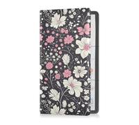 sanluoli Liberty Pattern Black Peach Premium Leather Auto Registration Insurance & ID Card Holder Prefetto Car Essentials Wallet per qualsiasi auto, camion, moto, rimorchio o barca