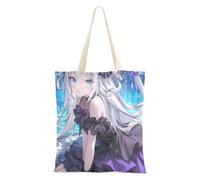 sanluoli Lolita Style Anime Girl Tote in tela robusta con manici per lavoro, progetti fai da te, shopping, 40,6 x 38,1 cm, essenziale per la scuola