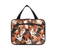 sanluoli Maschere giapponesi Horror appeso toilette borsa da viaggio con gancio, designer borse carine per gli uomini per accessori must haves toilette bolsa para guardar maquillaje, Maschere