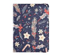 sanluoli Merry Christmas Candy Cane Porta Passaporto Custodia Portafoglio Combo Documenti Organizer Holder Accessori Ultra Sottile