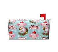 sanluoli Merry Christmas - Coperture decorative per cassetta postale con salamandra americana, magnetica, standard, per Halloween, dimensioni standard 52,8 x 64,5 cm