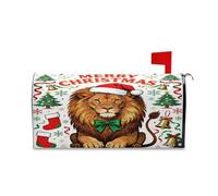 sanluoli Merry Christmas Lion verde decorativo cassetta postale copre magnetico standard per Natale divertimento st Patricks Day copertura cassetta postale 45,7 x 52,6 cm