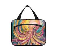sanluoli Mistero animale mare appeso borsa da viaggio per le donne con gancio, designer chic articoli da toeletta borsa per viaggio essenziali crociere bolsos para hombre, Mistero animale mare