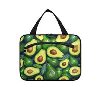 sanluoli Olio su Avocado verde appeso borse per le donne impermeabili con gancio, designer pieghevole kit da barba borse per gli uomini per accessori da viaggio hotel maletín para maquillaje, Olio su