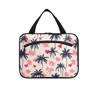 sanluoli Palm Tree Anime San Valentino hangingarge make up bag con gancio, designer pieghevole medicina borsa per viaggio essenziale toilette bolsa para maquillaje
