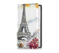 sanluoli Paris - Custodia a portafoglio in pelle disegnata per l'assicurazione e la carta d'identità, per documenti essenziali, patente di guida, carte di credito