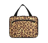 sanluoli Piatto Geometrico Patterneopard Skin Print Gold Brown borsa appesa per gli uomini che viaggiano con gancio, designer unisex borse della medicina per il viaggio deve vacanza bolsa de