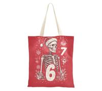 sanluoli Red Six Seven - Borsa in tela robusta per la spesa, per lavoro, progetti fai da te, shopping, 40,6 x 38,1 cm, essenziale per la scuola