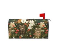 sanluoli Robusta copertura per cassetta postale Manx Cats A River per San Valentino divertente Patrick's Day coperture 52,8 x 64,5 cm Caja de correos