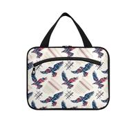 sanluoli Rosso Blu Big Bird appeso borse per le donne che viaggiano con gancio, designer kit impermeabile borsa per gli uomini per gli elementi essenziali di viaggio crociere kit de para mujer, rosso