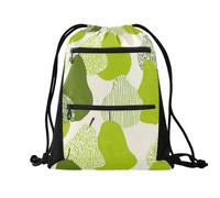 sanluoli Sacca da nuoto con coulisse, robusta borsa a tracolla con tasche in rete per bottiglia d'acqua, 45,7 x 33 cm