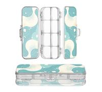 sanluoli Scatole di plastica della cassa delle penne di strato della radura 2 della scatola di matita per i bambini