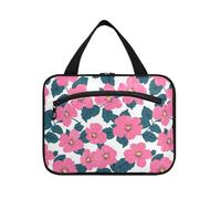 sanluoli Semplice Peach Petal Blooms appeso borsa da viaggio con gancio appeso con gancio, designer pieghevole appeso borse da toilette per le donne viaggio vacanza cartera para maquillaje, semplici
