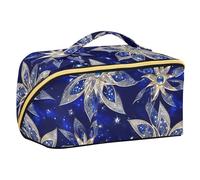 sanluoli Stelle Glittering Royal Blue Cosmetici Borsa con divisori eleganti Borse Trucco Per Le Donne Accessori Da Viaggio