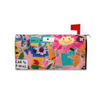 sanluoli Sun Colorful Art Parole Postali Coperture Magnetiche per Mardi Carino Magnetico di Natale Casella Postale 45,7x52,6 cm Caja de correos