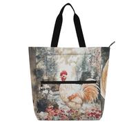 sanluoli Sweet Yuanbao Chicken A River Books Tote Bag per bambini ragazzi ragazze, gotico impermeabile biblioteca libro borsa a tracolla con tasche per scuola e tempo di gioco forniture scolastiche