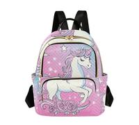 sanluoli Zaino da donna con unicorni sognanti e magici, antifurto, alla moda, da palestra, da viaggio, per lavoro, sport, viaggi, Unicorni da sogno magici, S