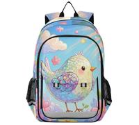 sanluoli Zaino per bottiglia d'acqua per bambini 8-12: borse leggere per libri per ragazze adolescenti in colori assortiti - Cartoon Cute Fake Sequin Bird