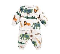 Sanlutoz Neonato Vestiti delle Neonate Manica Lunga Cotone Set di Vestiti per Bambini 2 Pezzi Cartoon (18-24 Mesi, 9118-9119-WH)