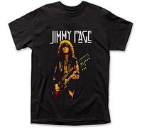 sanmen Jimmy Page T-Shirt Graphic Reprint Tee Men Mic Fan Shirt X-Large
