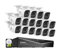 SANNCE 1080P Telecamera 16CH 1080N DVR Rilevamento di ai Visione notturna H.264+