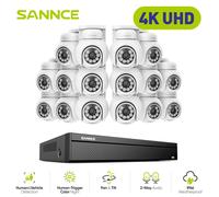 SANNCE 4K POE 350° PT Telecamera di Sorveglianza Esterno Audio Bidirezionale NVR
