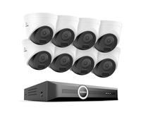 SANNCE 5MP POE telecamera di sicurezza 8CH NVR con rilevatore di movimento audio