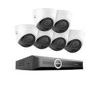 SANNCE 5MP POE telecamera di sicurezza 8CH NVR con rilevatore di movimento audio