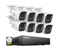 SANNCE 8CH DVR 1080p Live Stream Telecamere Monitoraggio della fotocamera IP66